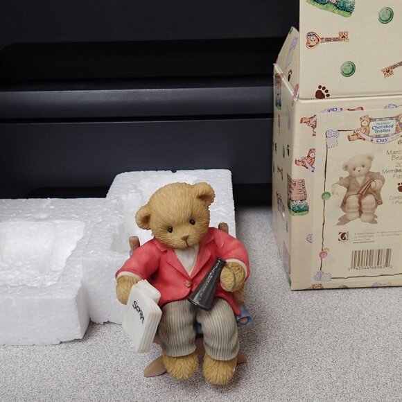 Cherished Teddies Marco Pawllings Bearerector 2000 Membears Only Figure - Picture 1 of 6